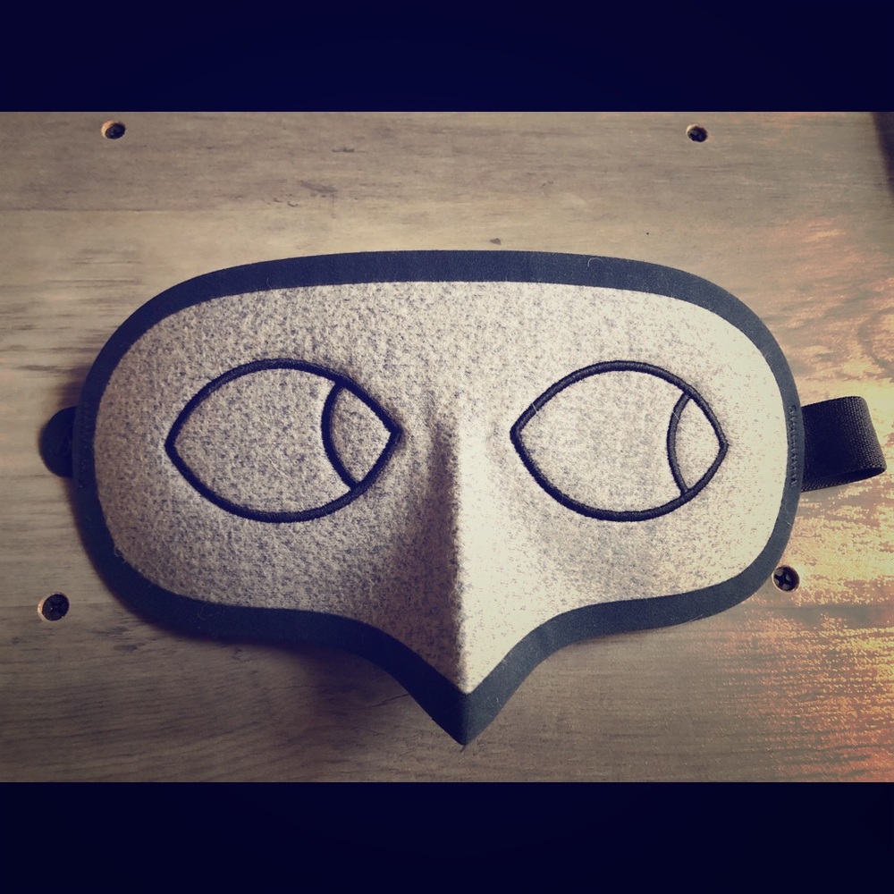 Allbirds SF Grey Side Eye Mask Merino Wool NWOT